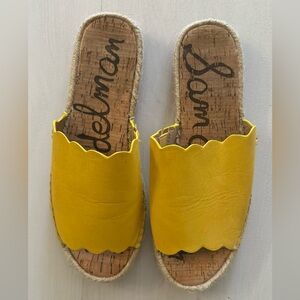 SAM EDELMAN yellow slip on